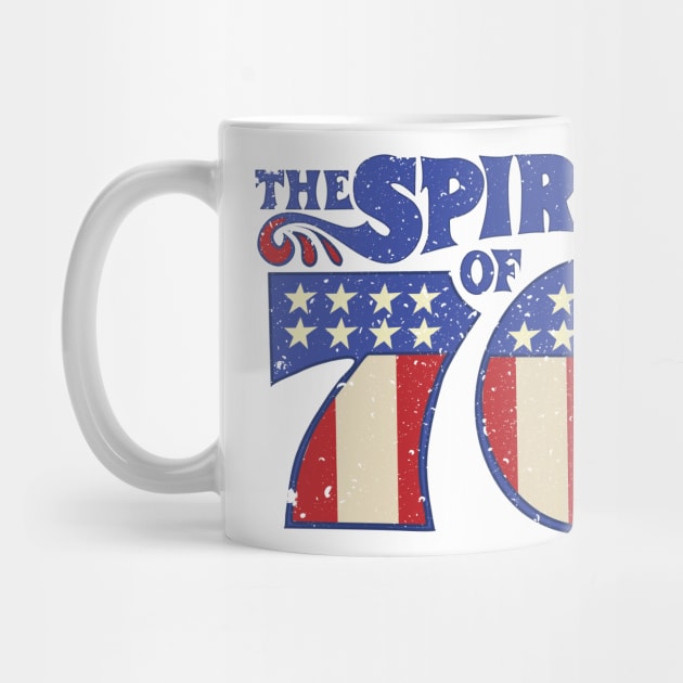 The Spirit 76  Vintage Independence Day 4th of July Distressed Retro by bigraydesigns